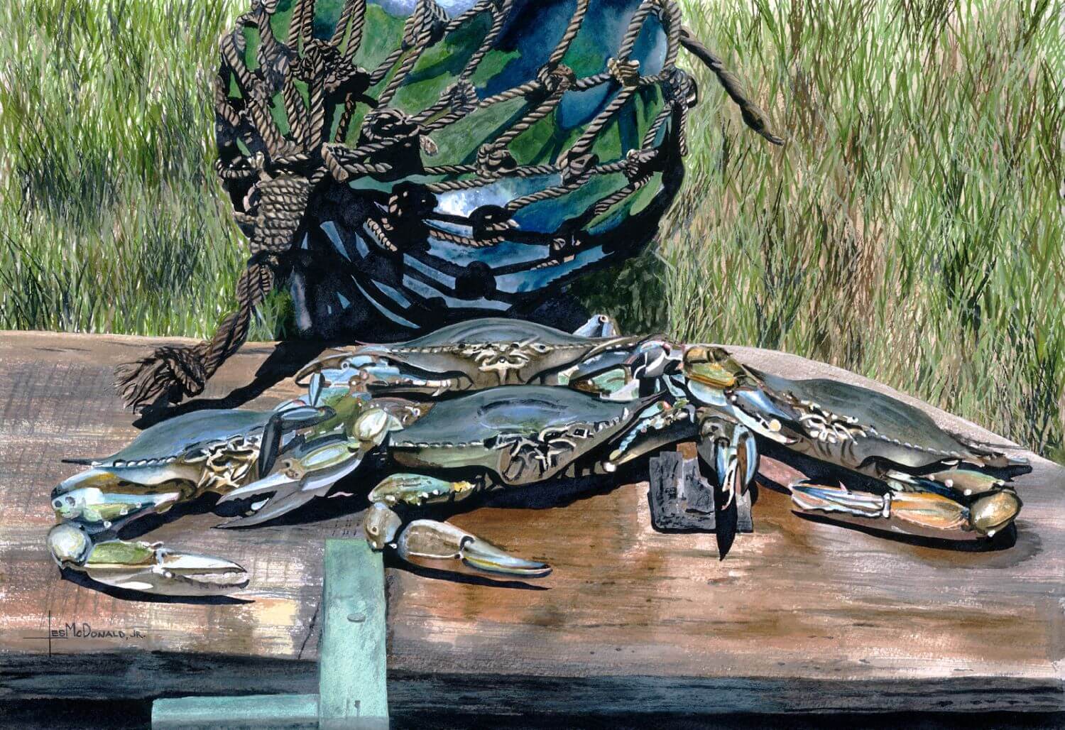 "Blue Crabs and Fishing Ball"
