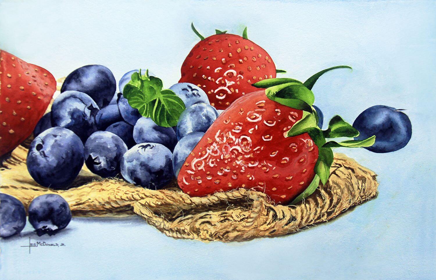 "Strawberries and Blue Berries"
